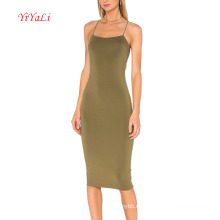 Top Fashion Army Green Body-Con vestido